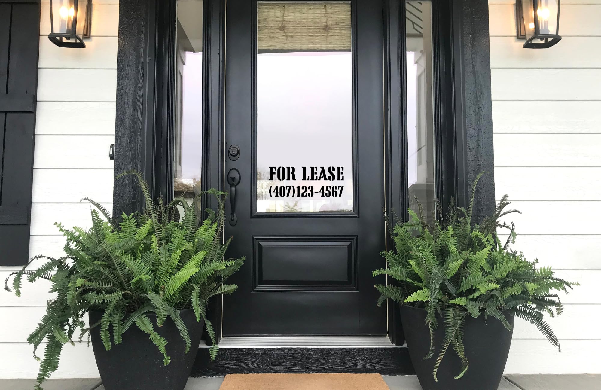 Vinyl for Lease Decal, Professional Business Window Sign, Commercial Grade Adhesive