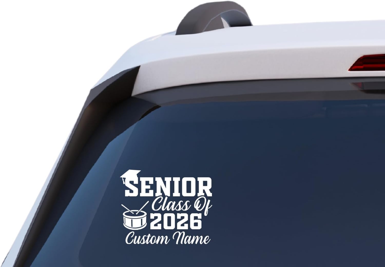 Senior Class of 2026 Band Team Decal, Custom Name Vinyl Sticker