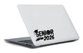 Senior 2026 Basketball Theme Vinyl Decal Sticker, Graduation Cap and Diploma Design