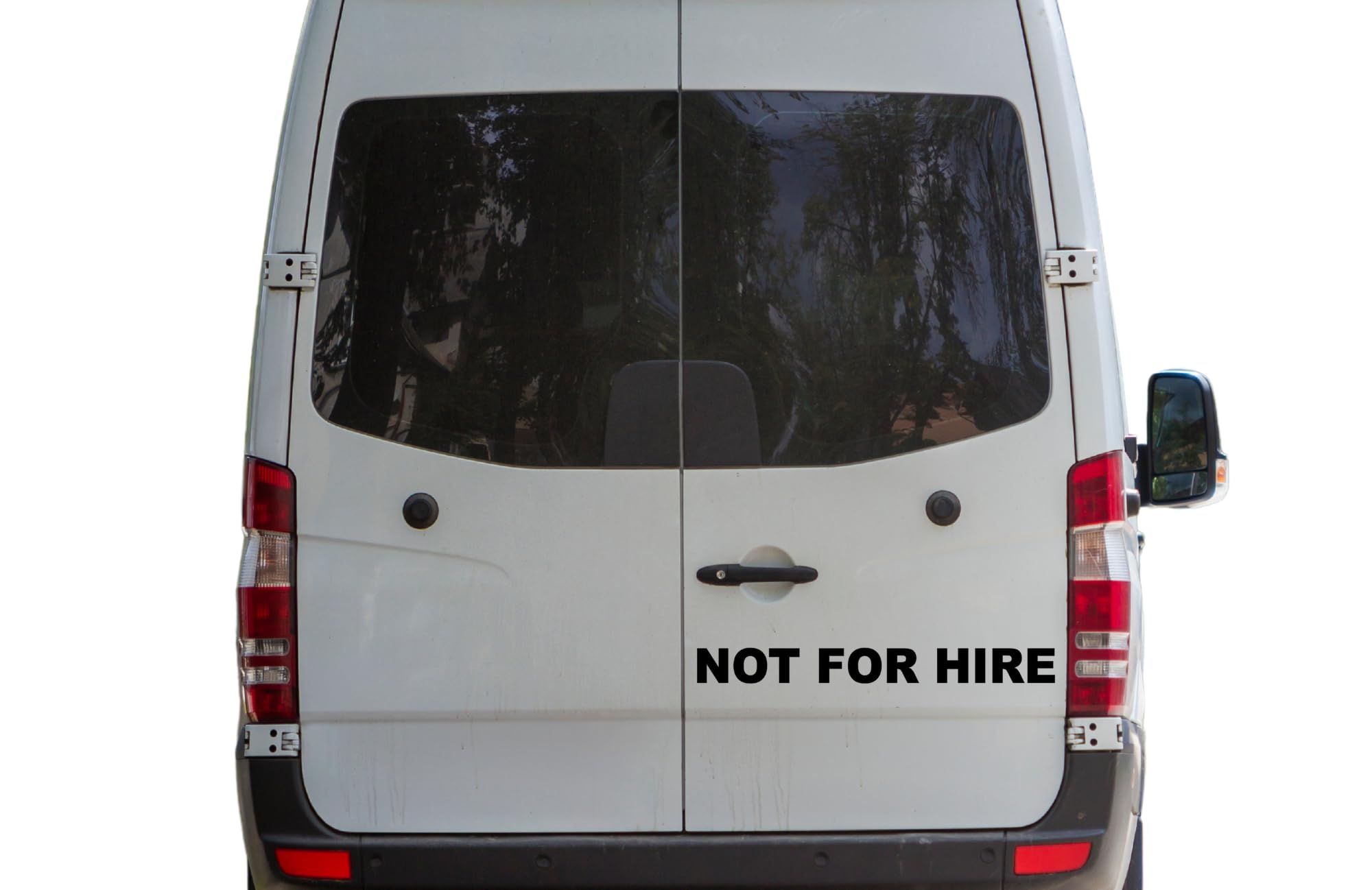 Not for Hire Set of 2 Vinyl Decals Commercial Vehicle Semi Truck Van Car Limo Taxi Signage Sticker Set