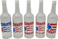 Puerto Rican Flag Design Coquito Bottle Stickers, Patriotic Red White and Blue Decals for Glass Bottles, Traditional Boricua Holiday Drink Labels (Bottle Not Included)