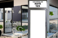 Custom Address & Suite Number Decal for Storefront, Office & Business Entrance – Waterproof Vinyl Lettering