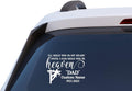 Hold You in My Heart Until Heaven Lineman Memorial Decal, Custom Name and Dates, Vinyl Car Window Sticker
