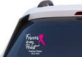 Forever in My Heart Memorial Decal, Custom Name and Date Vinyl Sticker with Awareness Ribbon, Car Window Decal