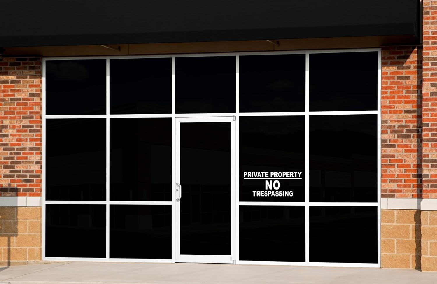 Private Property No Trespassing Decal, Vinyl Sign Sticker, Weather-Resistant Material, Available in 25+ Colors