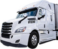 Custom Truck Number Decals, Vinyl Lettering Stickers for Semi Trucks and Commercial Vehicles, Pack of 2