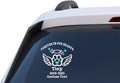 Furever in Our Hearts Pet Memorial Car Decal, Custom Vinyl Sticker with Angel Wings and Paw Print