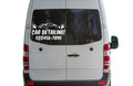 Car Detailing Custom Phone Number Vinyl Decal Sticker, Business Advertising Window Decal with Car Graphics