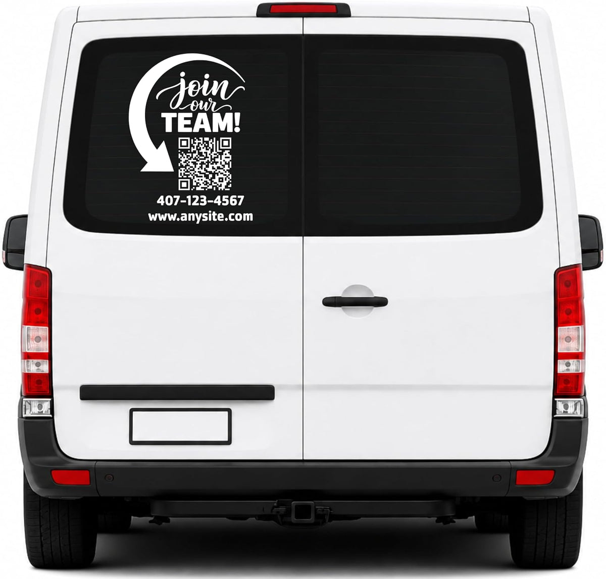 Custom Hiring QR Code Window Decal Sticker Join Our Team Business Vinyl Sign
