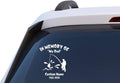 In Memory of My Dad Fishing Memorial Car Decal – Personalized Fisherman Tribute Vinyl Sticker with Custom Name & Dates