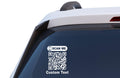 Custom QR Code Vinyl Decal – Personalized Scan Me Car Window Sticker – Social Media, Website & Payment QR Code Decal