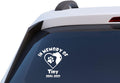 in Memory of Dog Paw Memorial Decal, Pet Memorial Car Window Sticker, Customizable Vinyl Decal