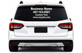 Custom Business Rear Window Decal | Personalized Vehicle Window Lettering | Custom Vinyl Business Advertising Sticker