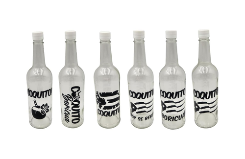 Custom Coquito Bottle Decals – Puerto Rican Vinyl Bottle Labels – 2, 6 or 12 Pack Available – Holiday Party Favor Stickers