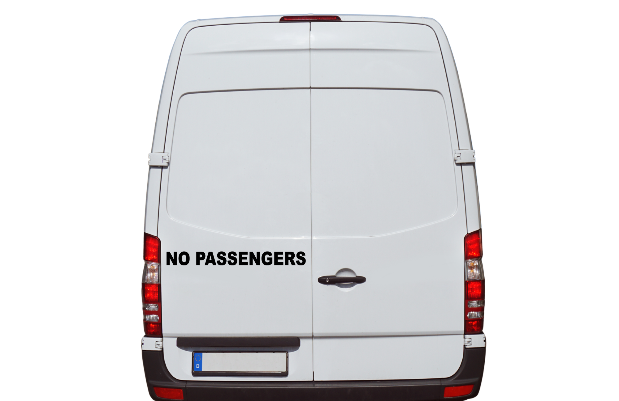 No Passengers Vinyl Decal Stickers for Commercial Vehicles - Perfect for Semi Trucks, Vans, and Taxis - Random Little Finds