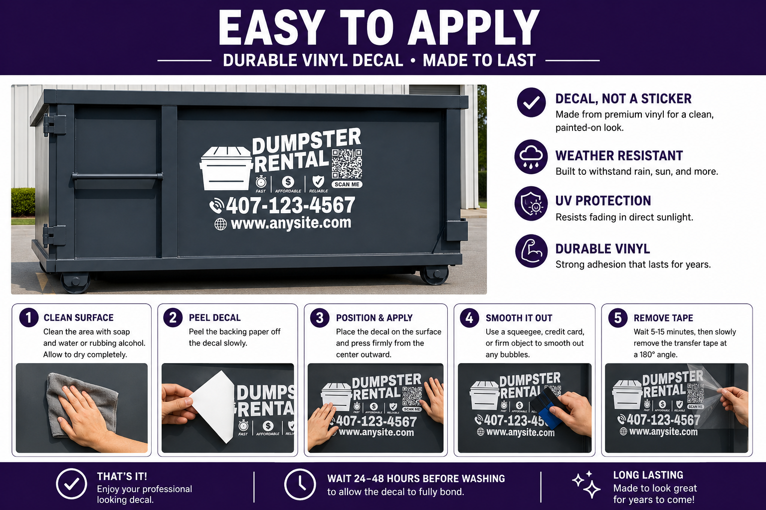 Transform Your Advertising with a Custom Dumpster Rental Decal - Random Little Finds