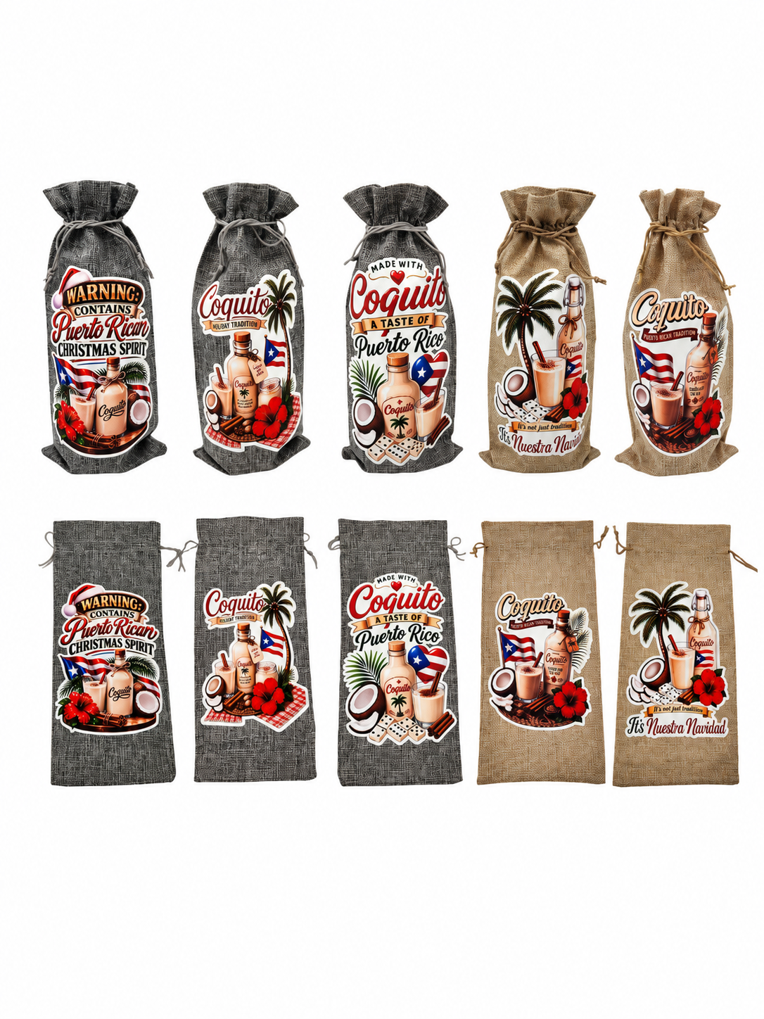 Celebrate the Season with Our Puerto Rican Christmas Gift Bag - Perfect for Your Holiday Bottles! - Random Little Finds
