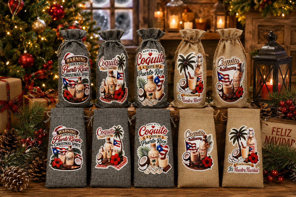 Celebrate the Season with Our Puerto Rican Christmas Gift Bag - Perfect for Your Holiday Bottles! - Random Little Finds