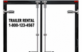 Trailer Rental Vinyl Decal - Personalized Business Sticker with Multiple Color Options - Random Little Finds