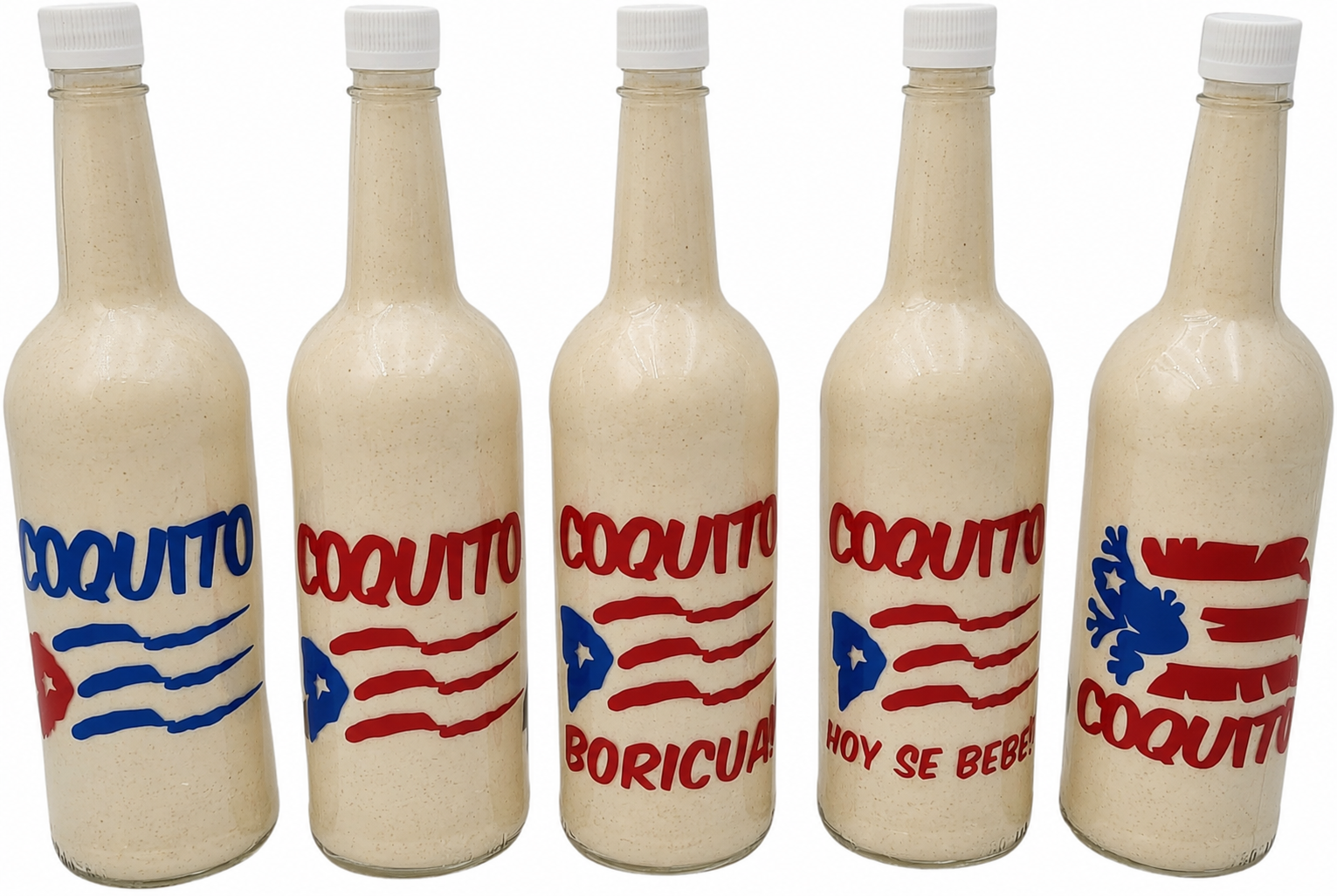 Puerto Rican Coquito Bottle Sticker Decal Collection for 750ml Bottles - Random Little Finds