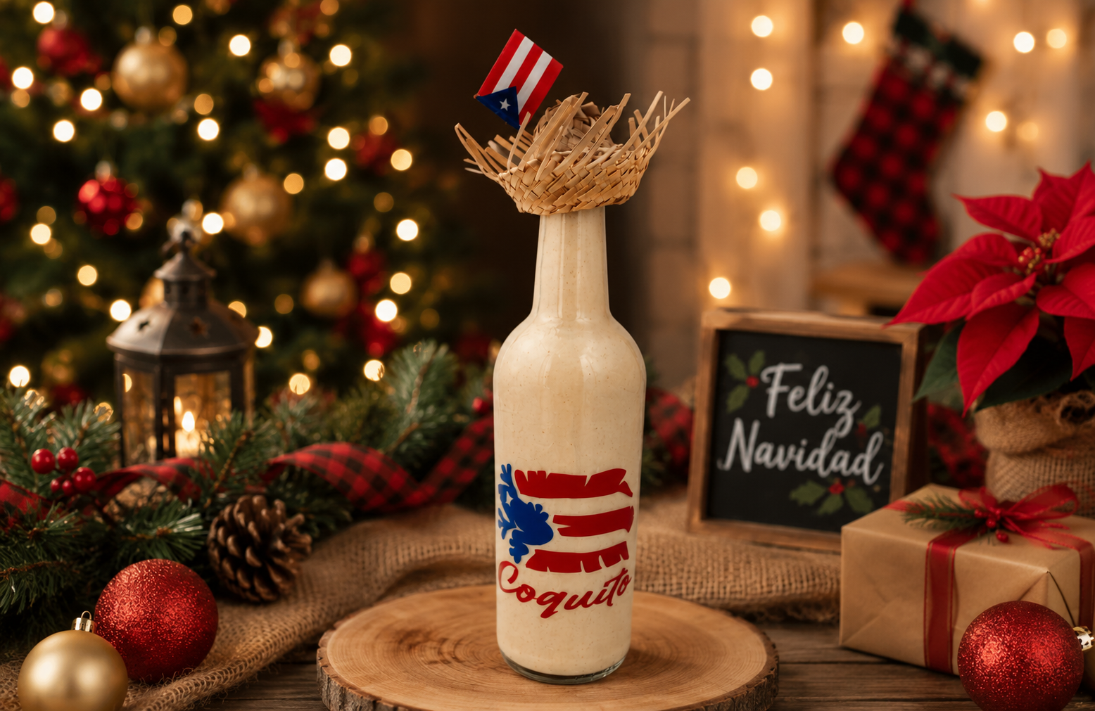 Puerto Rico Decal Sticker for Glass Bottles - Decorative Label with Puerto Rico Flag Morro Design (Glass Bottle Not Included) - Random Little Finds