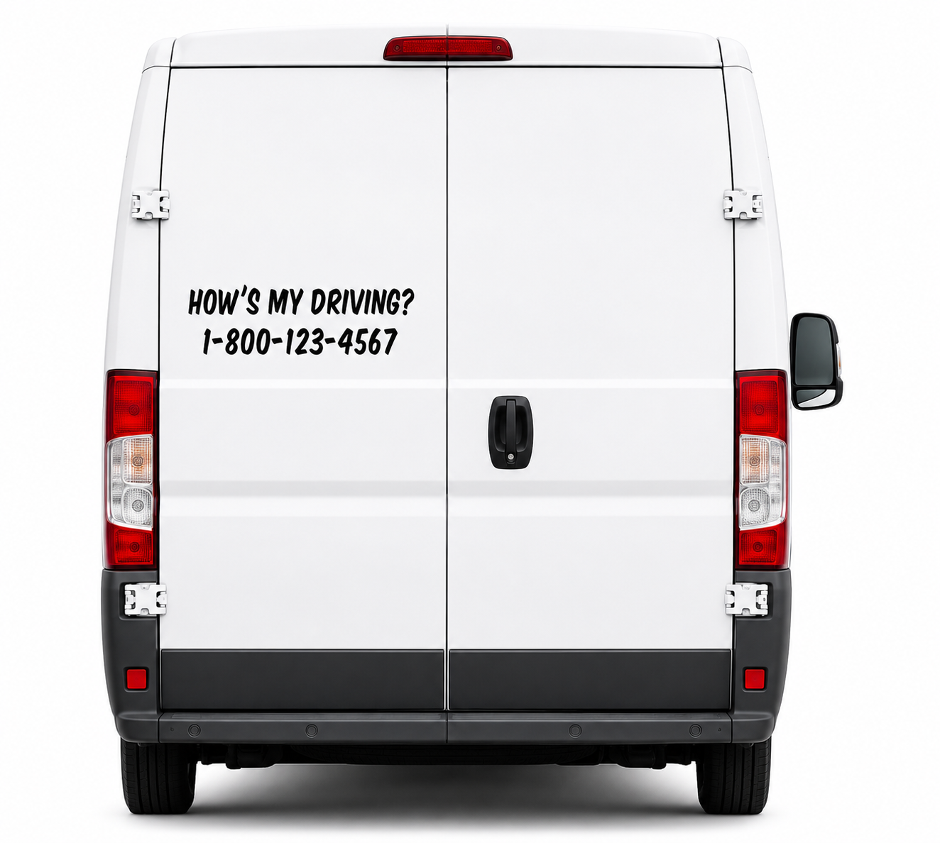 Custom How's My Driving? Decal with Phone Number | Commercial Vehicle Vinyl Sticker | Truck, Van & Fleet Safety Decal