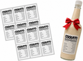 Coquito Nutrition Facts Stickers – 12 Pack Waterproof Bottle Labels for Homemade Coquito Gifts - Random Little Finds