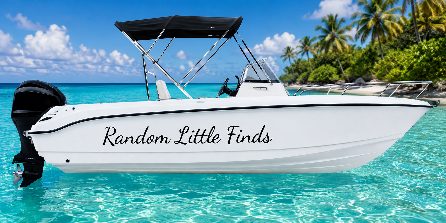 Custom Boat Name Decal | Personalized Marine Vinyl Lettering for Boats, Pontoons, Yachts & Watercraft