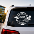 Custom Mobile Notary Car Decal with Personalized Name and Phone Number, Vinyl Window Sticker