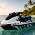 Custom Boat Registration Number Decal Set for Jet Ski, Watercraft Identification Stickers, Multiple Font Styles and Colors Available, Vinyl Material