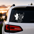 Custom Boy Angel Memorial Decal – Forever in My Heart Vinyl Sticker for Glass and Smooth Surfaces - Random Little Finds