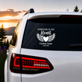Custom Memorial Car Window Decal – Personalized Forever In My Heart Vinyl Sticker | Custom Name & Dates | Vehicle Tribute Decal