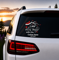 I Am Always with You Bird On Branch with Hearts Personalized RIP Car Window Vinyl Decal Sticker Custom Memorial Sympathy Gift - Random Little Finds