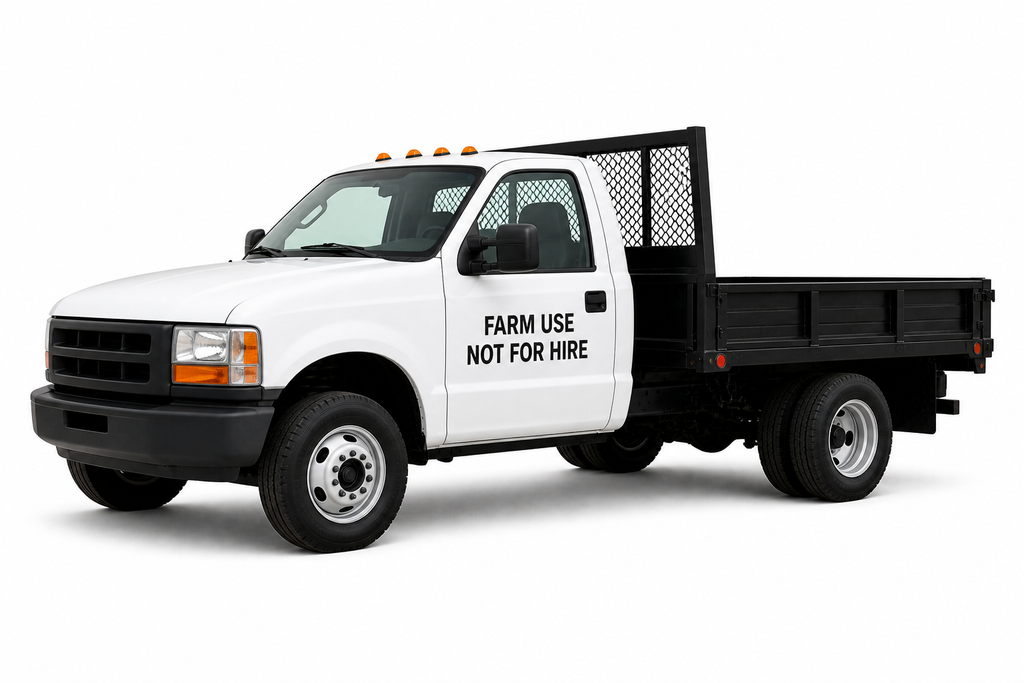 Farm Use Not for Hire Set of 2 Vinyl Decal Stickers Farm Equipment Signage