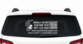 Custom Mobile Notary Vinyl Decal with QR Code and Phone Number, Car Window Sticker, Multiple Colors Available