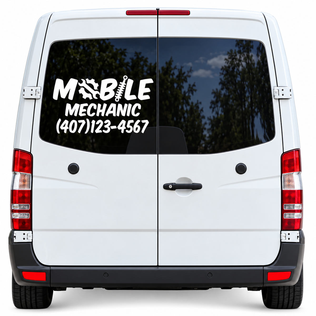 Custom Mobile Mechanic Decal - Elevate Your Brand with Personalized Vinyl for Your Vehicle
