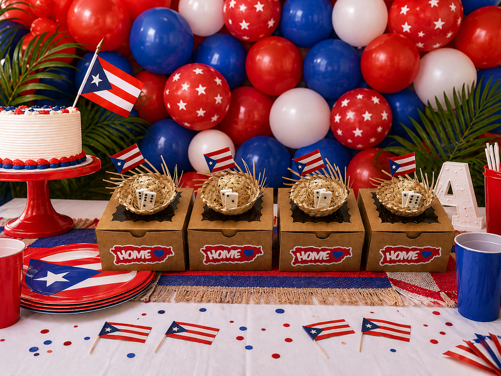 Random Little Finds Puerto Rico Mini Pavita Hats Domino Party Favor Boxes - Random Little Finds