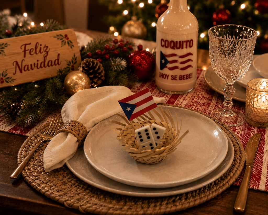 Pack of 2 Mini Pavita Hats Party Favors with Traditional Domino Flags - Random Little Finds