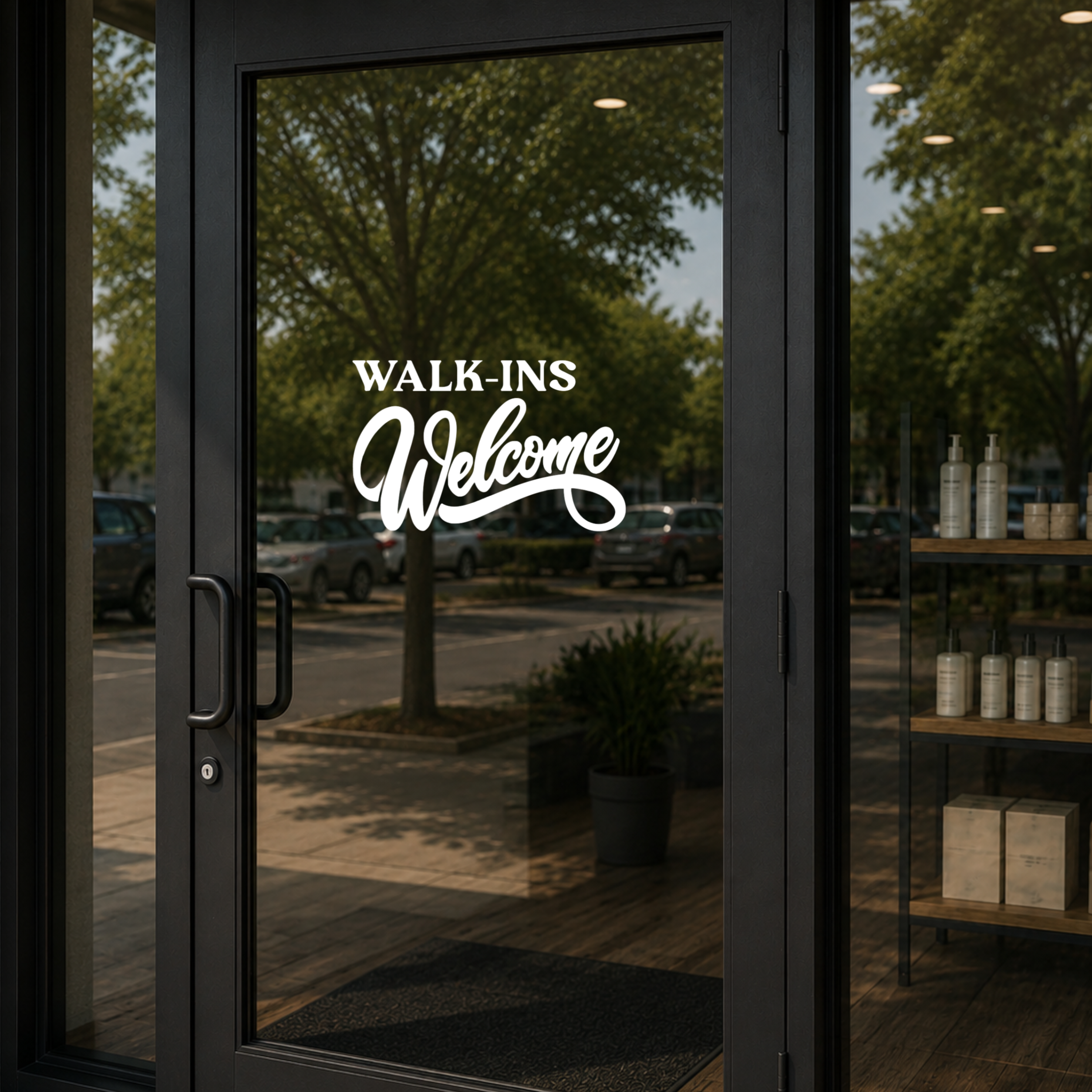 Welcoming Walk-Ins Welcome Door Decal – Elevate Your Business's Appeal - Random Little Finds