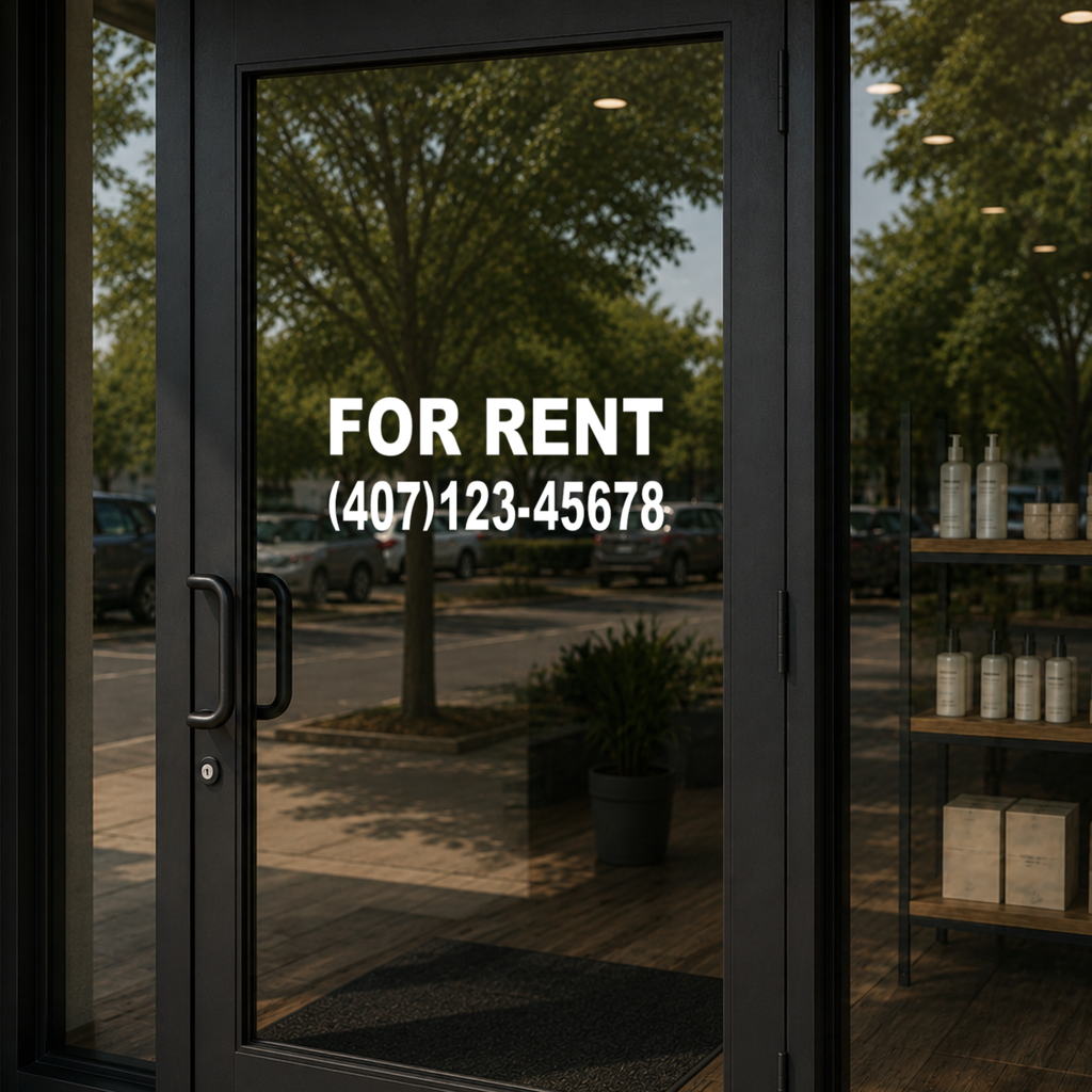Custom Rental Property Sign for Rent Decal with Phone Number | Personalized Window Sign - Random Little Finds