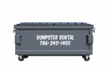 Dumpster Rental Decal Sticker with Custom Phone Number