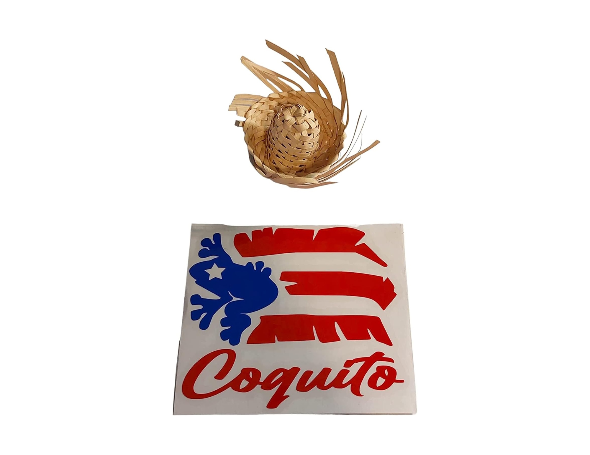 Puerto Rico Decal Sticker Glass Bottle Decorative Label Stickers Puerto Rico Flag Morro Decal (Glass Bottle is NOT Included)