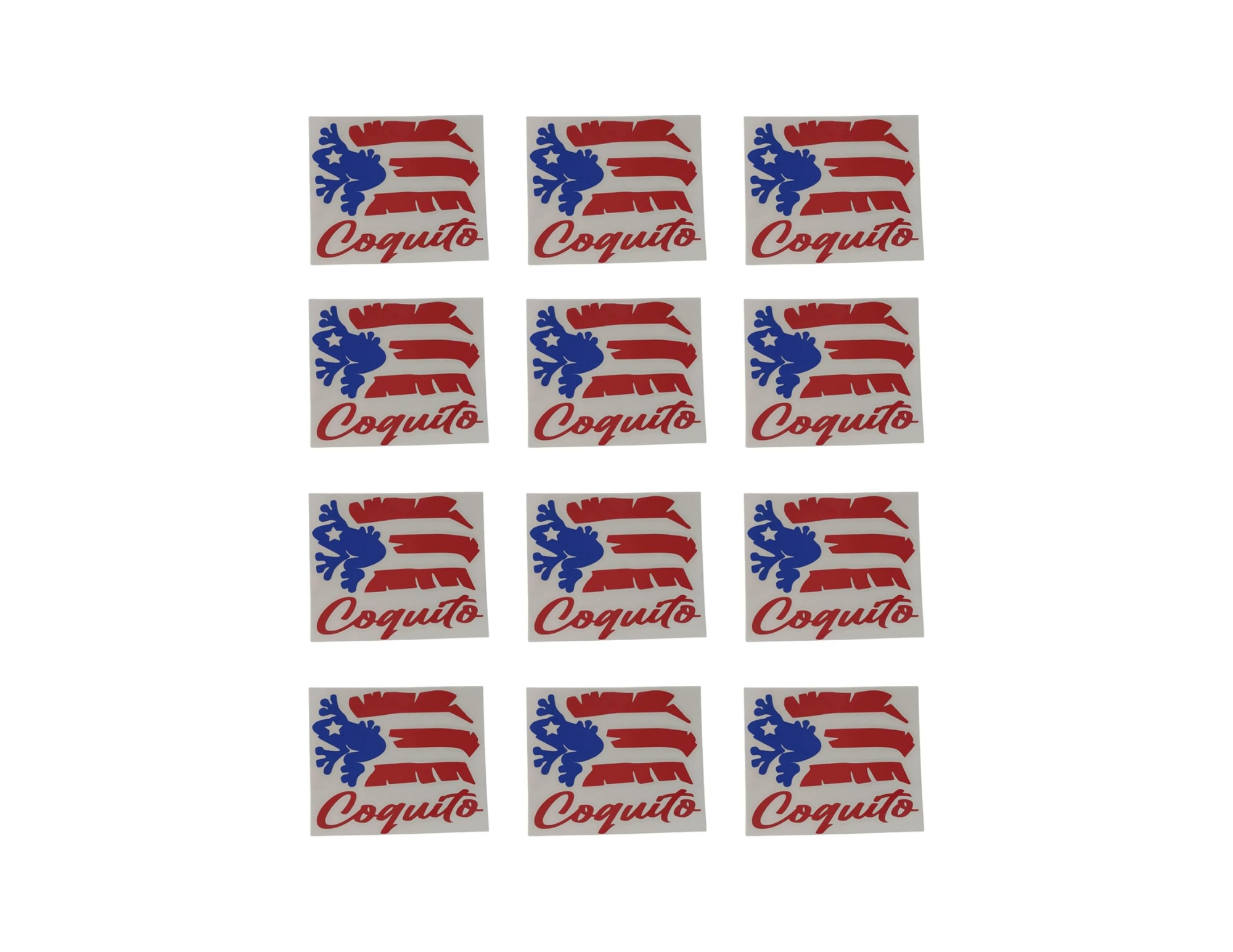 Puerto Rico Decal Sticker Glass Bottle Decorative Labels Stickers Puerto Rico Flag Coqui Decal (Bottle Not Included)