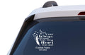 Your Wings were Ready but My Heart was Not Memorial Decal, Custom Name and Dates, Vinyl Car Window Sticker