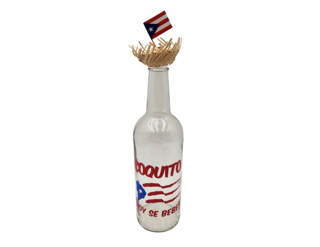 Pack of 2 Mini 2" Pava Straw Traditional Pavita Hats Puerto Rico & Toothpick Flags Jibaro Hats Party Favors Birthday Souvenirs Coquito Bottle Topper