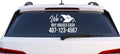 We Buy Houses Cash Custom Phone Number Car Decal, Vinyl Window Sticker with House Design