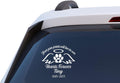 Personalized Pet Memorial Car Decal, Paw Prints in Our Hearts Forever, Custom Name and Date Vinyl Sticker