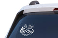 Fly High My Angel Memorial Car Decal – Personalized Butterfly Vinyl Window Sticker with Custom Name & Dates