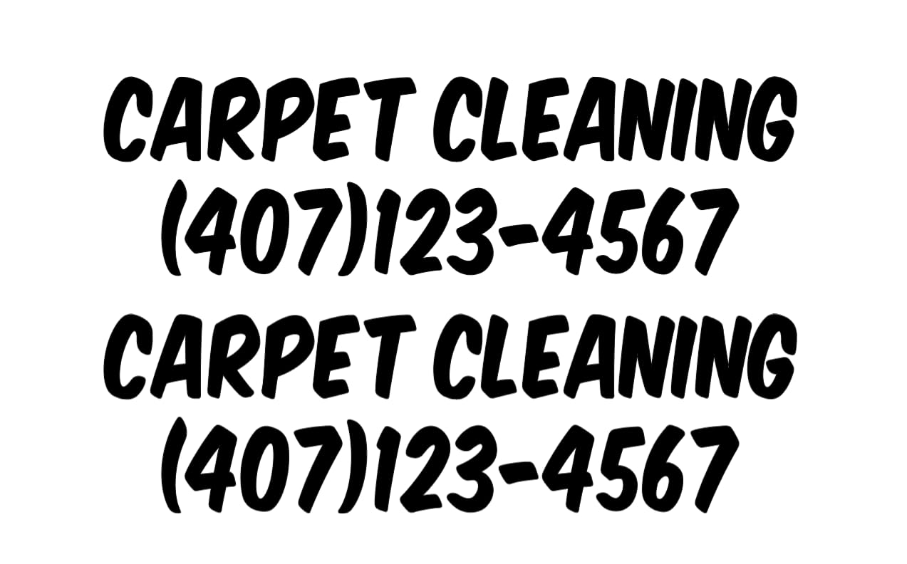 Carpet Cleaning Vinyl Decal Sticker with Custom Phone Number, Business Vehicle Window Decal