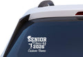Senior Class of 2026 Cheerleading Squad Decal, Custom Name Vinyl Sticker